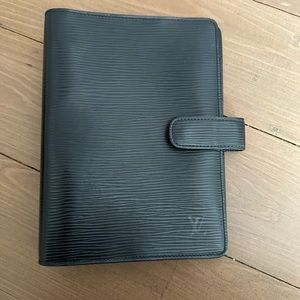 Louis Vuitton Black Epi Agenda MM